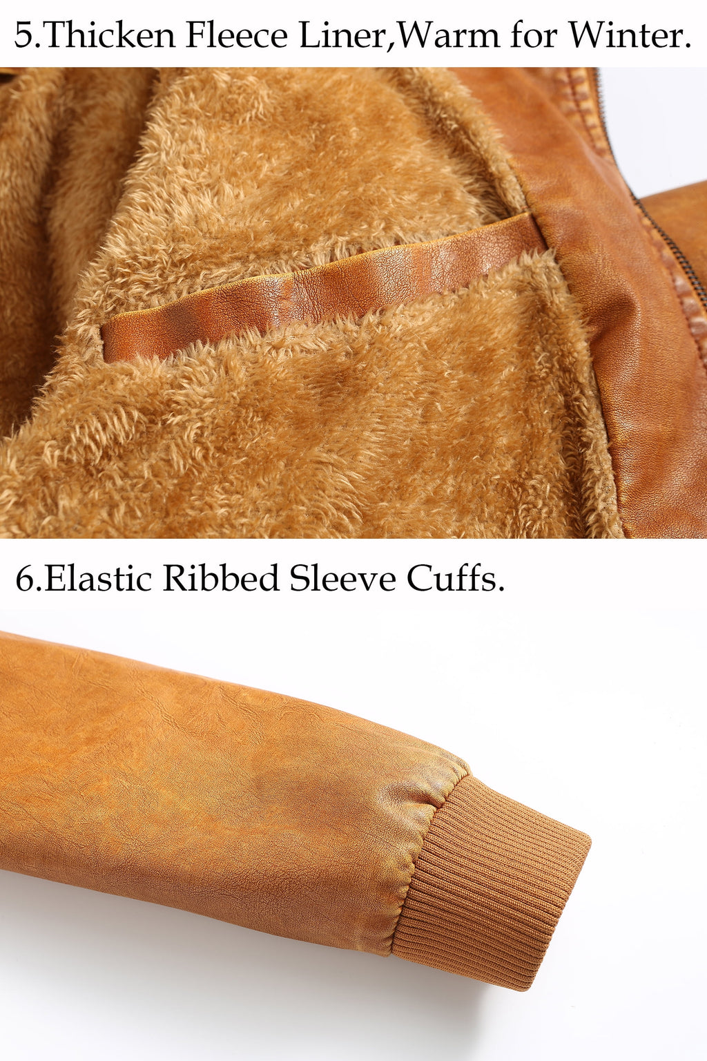 Men’S Leather Jacket and Coats Casual Stand Collar Vintage PU Faux Leather Zip-Up Motorcycle Bomber Jacket with Removable Hood Black S